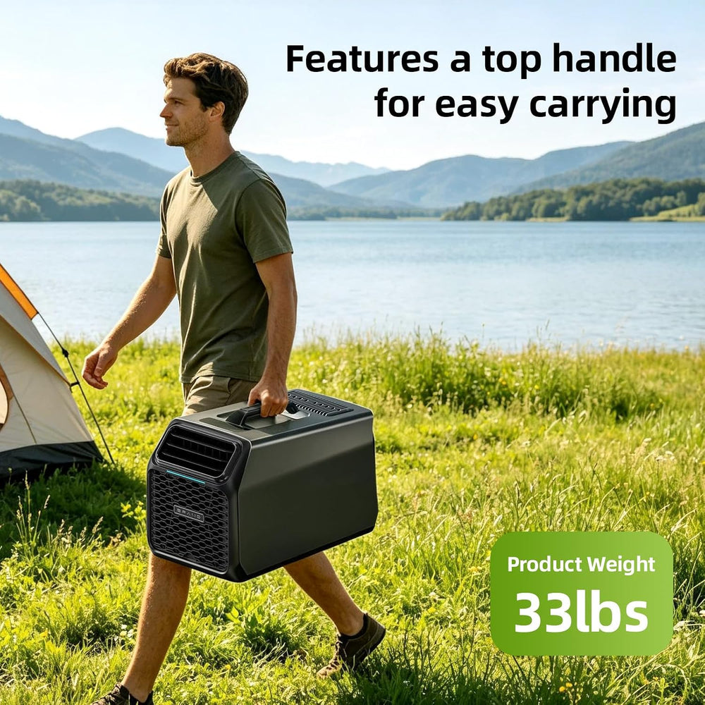 7000 BTU Portable Camping Air Conditioner.4-in-1Tent AC Unit Fast cooling.