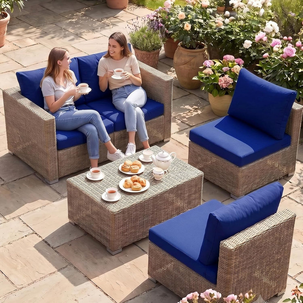 8Pcs Patio Cushion Covers Stretch Outdoor Furniture Protector Slipcovers