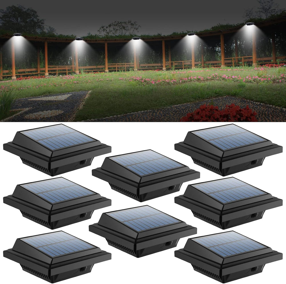 Solar Gutter Lights Outdoor, 40 LEDs Bright Solar Powered led Fence Light Dec...
