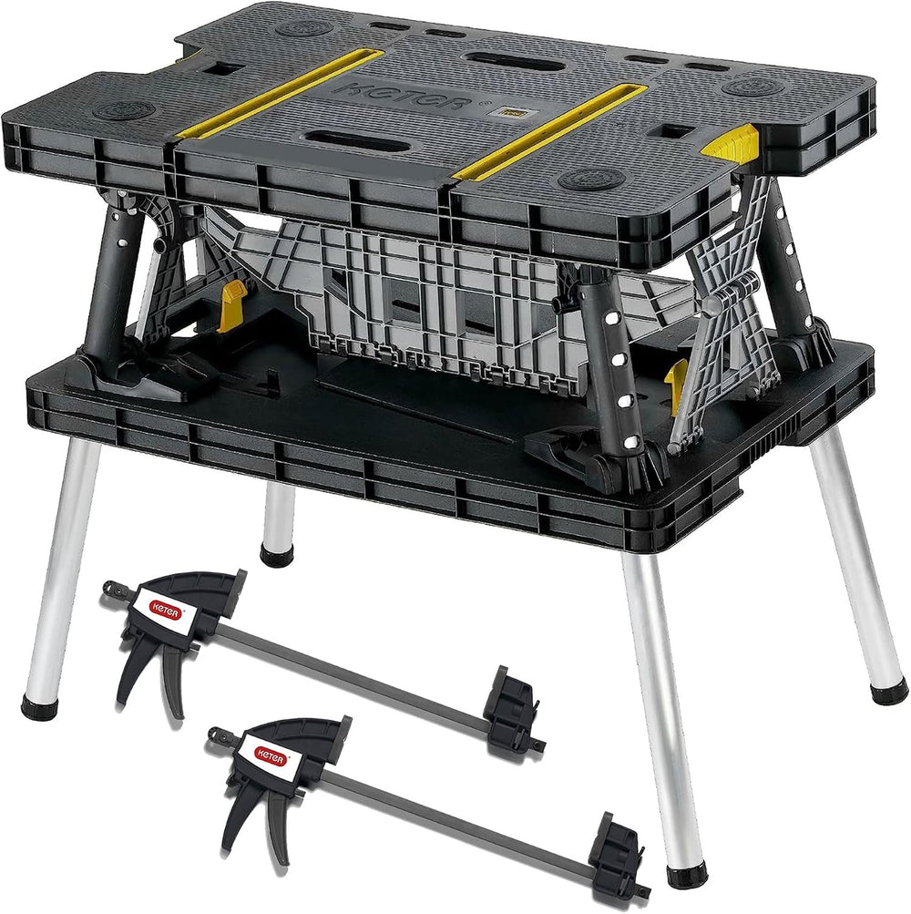 Keter Heavy-Duty Folding Workbench with 1,000 Pound Capacity