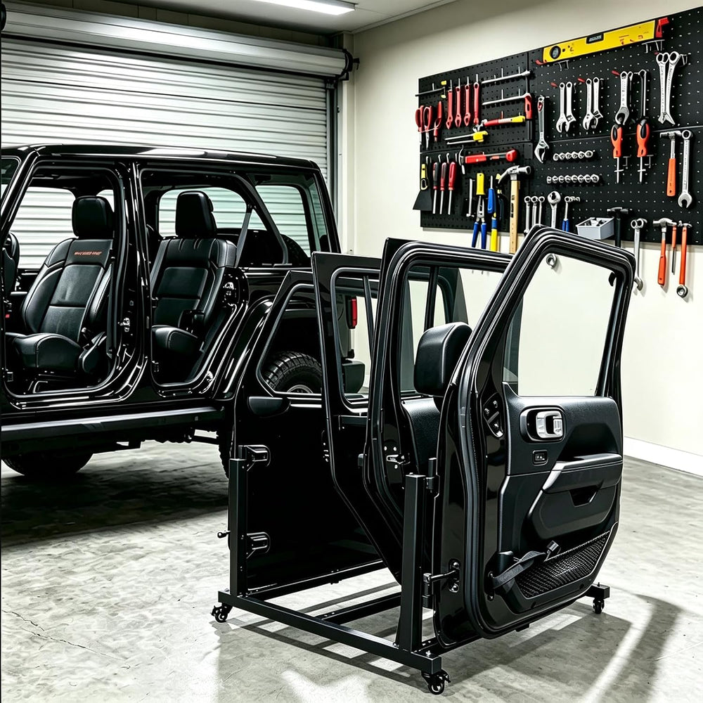 SUNPIE Door Storage Hanger Cart for Jeep Wrangler & Gladiator