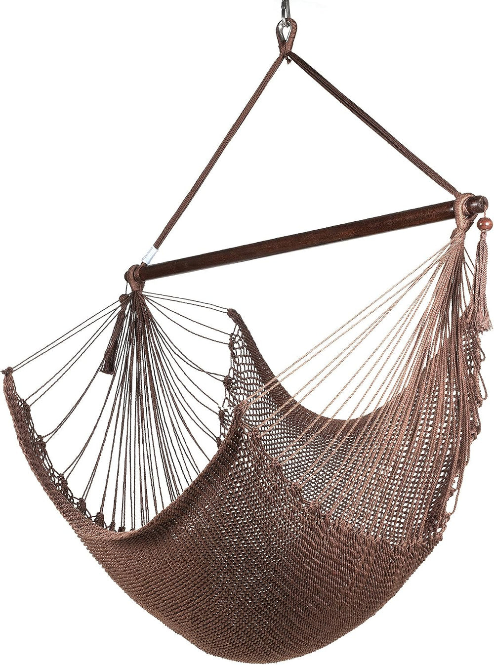 Large Chair with Footrest - 48 Inch - Polyester - Hanging Chair - Mocha
