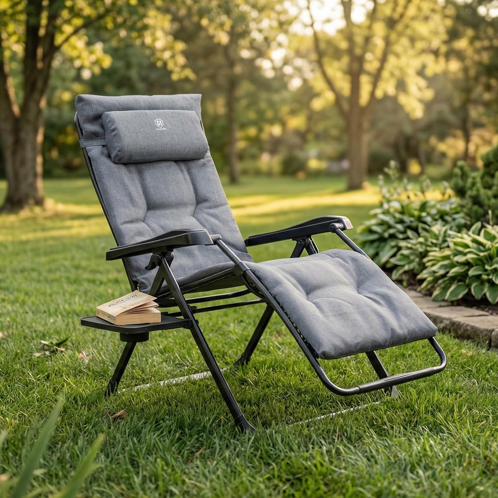 EVER ADVANCED Aluminum Zero Gravity Chair, 2.4" Padded, 350 lb Capacity ...