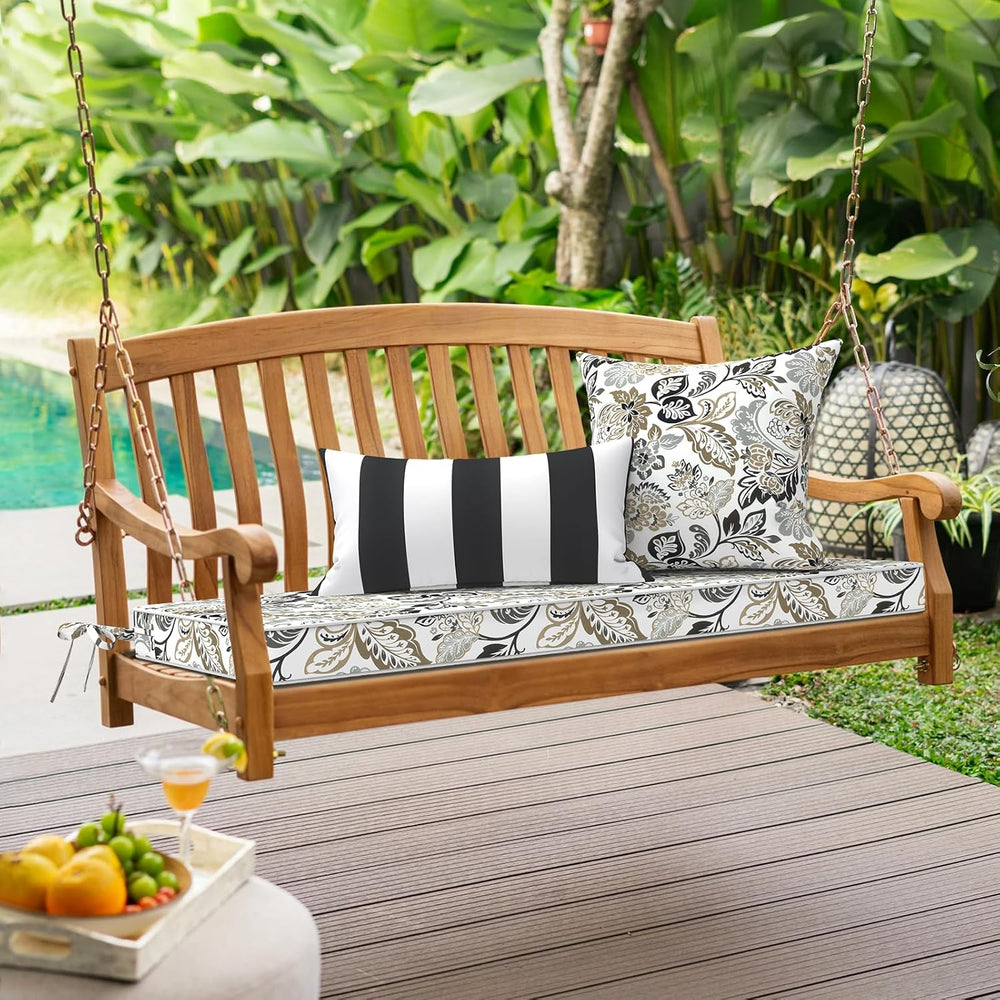 Outdoor Bench Cushion, Patio Furniture Cushions 42x18x3 Inch, All-Weather Sea...