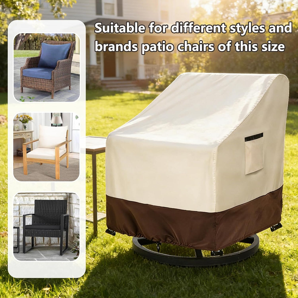 Waterproof Patio Chair Covers 2 Pack, 33" W x 35" D x 38.5" H