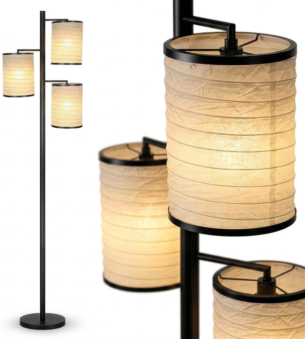 Brightech Liam Floor Lamp, Great Living Room Décor, Tree Lamp for Offices, As...