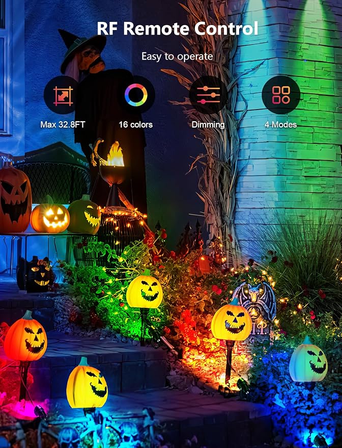 12W RGBW Color Changing Landscape Lights - Low Voltage LED Landscape Lighting...