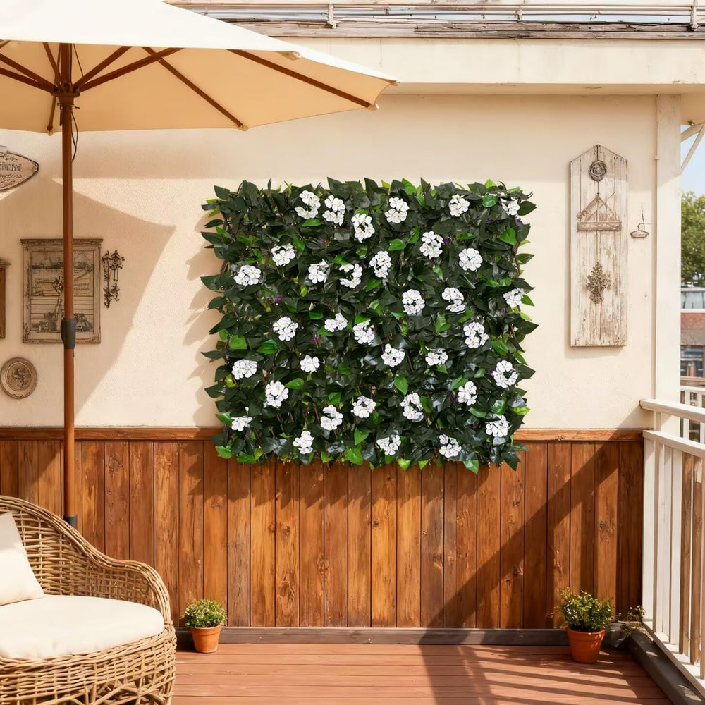 Expandable Fence Privacy Screen for Balcony Patio Outdoor,Decorative Faux Ivy...