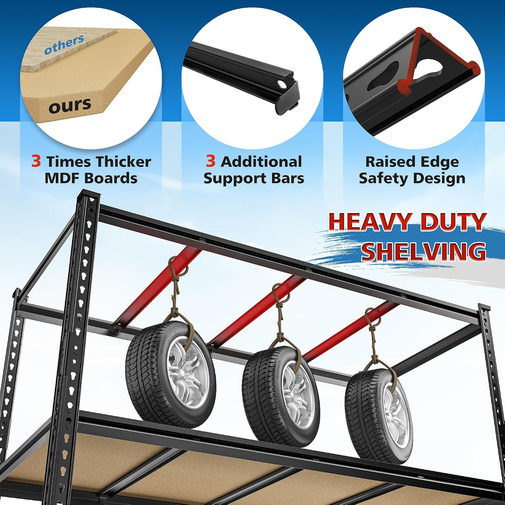 DurayLoly 55" W Heavy Duty Garage Shelf,Storage Shelves for Basement