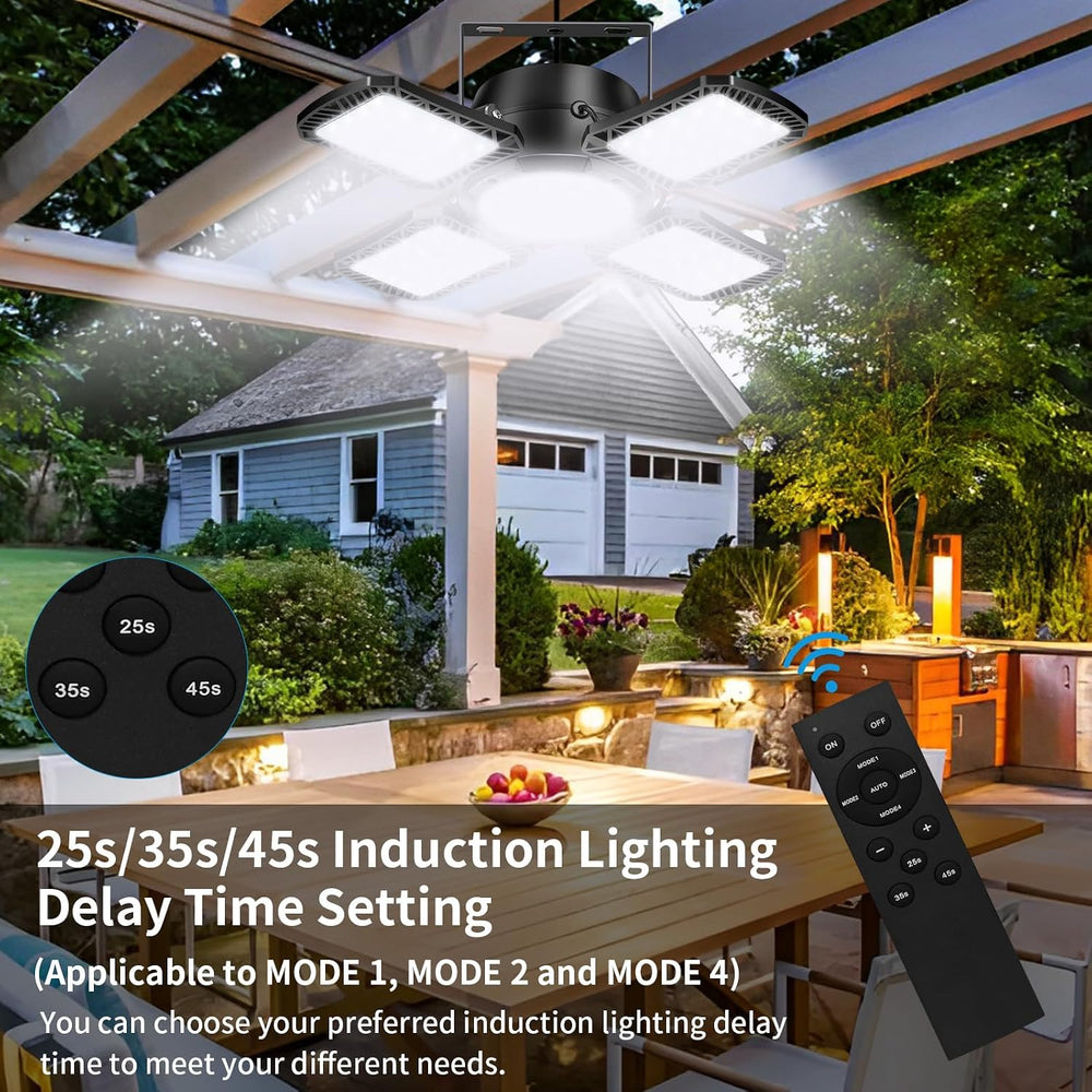 Solar Shed Light Outdoor Indoor, 176LED Solar Powered Motion Sensor Pendant L...
