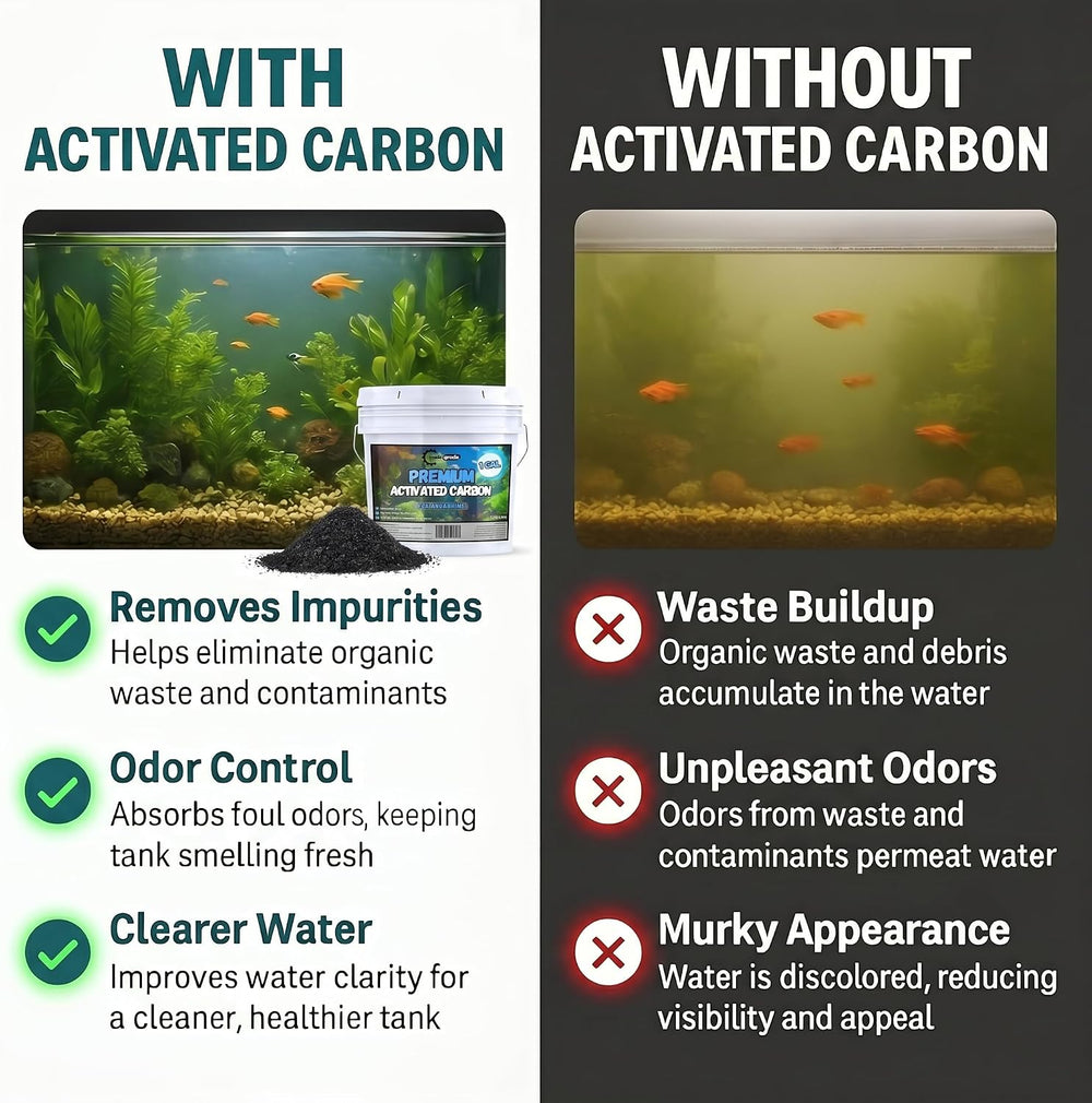 TradeGrade Premium Activated Carbon (1 Gallon) Granular Charcoal Filter Media...