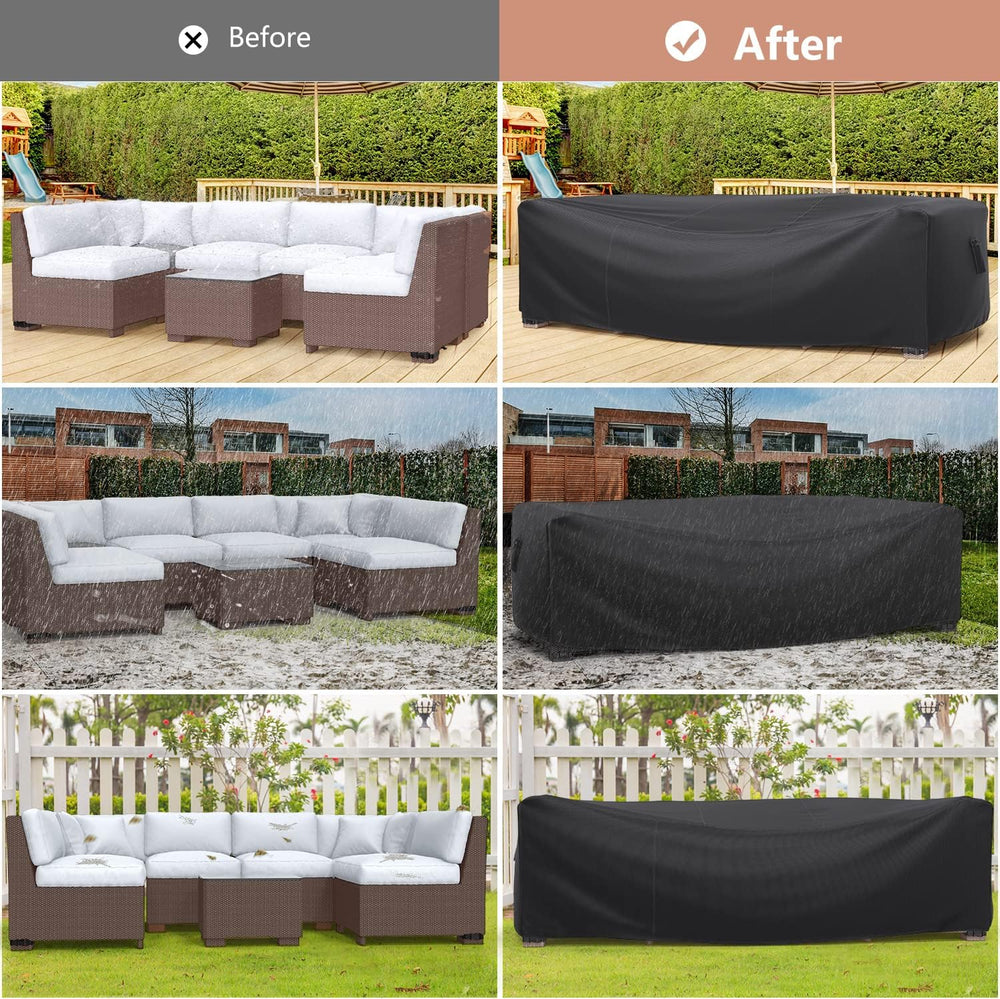 Mrrihand Outdoor Patio Furniture Covers Waterproof 107"Lx81"Wx27.9&...