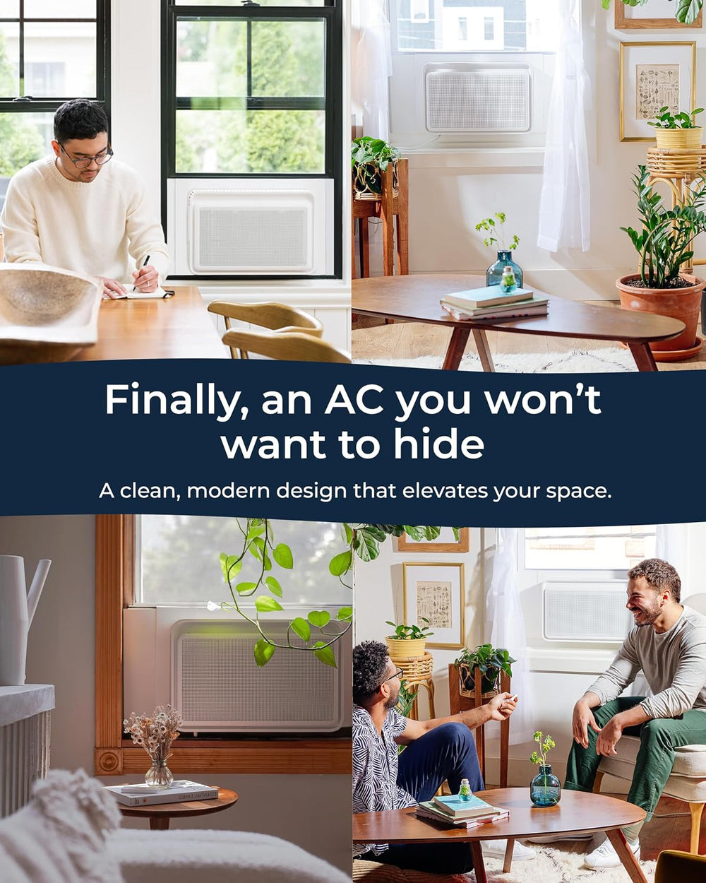 Windmill 10,000 BTU Quiet Window Air Conditioner, Cools up to 350-450 sq ft
