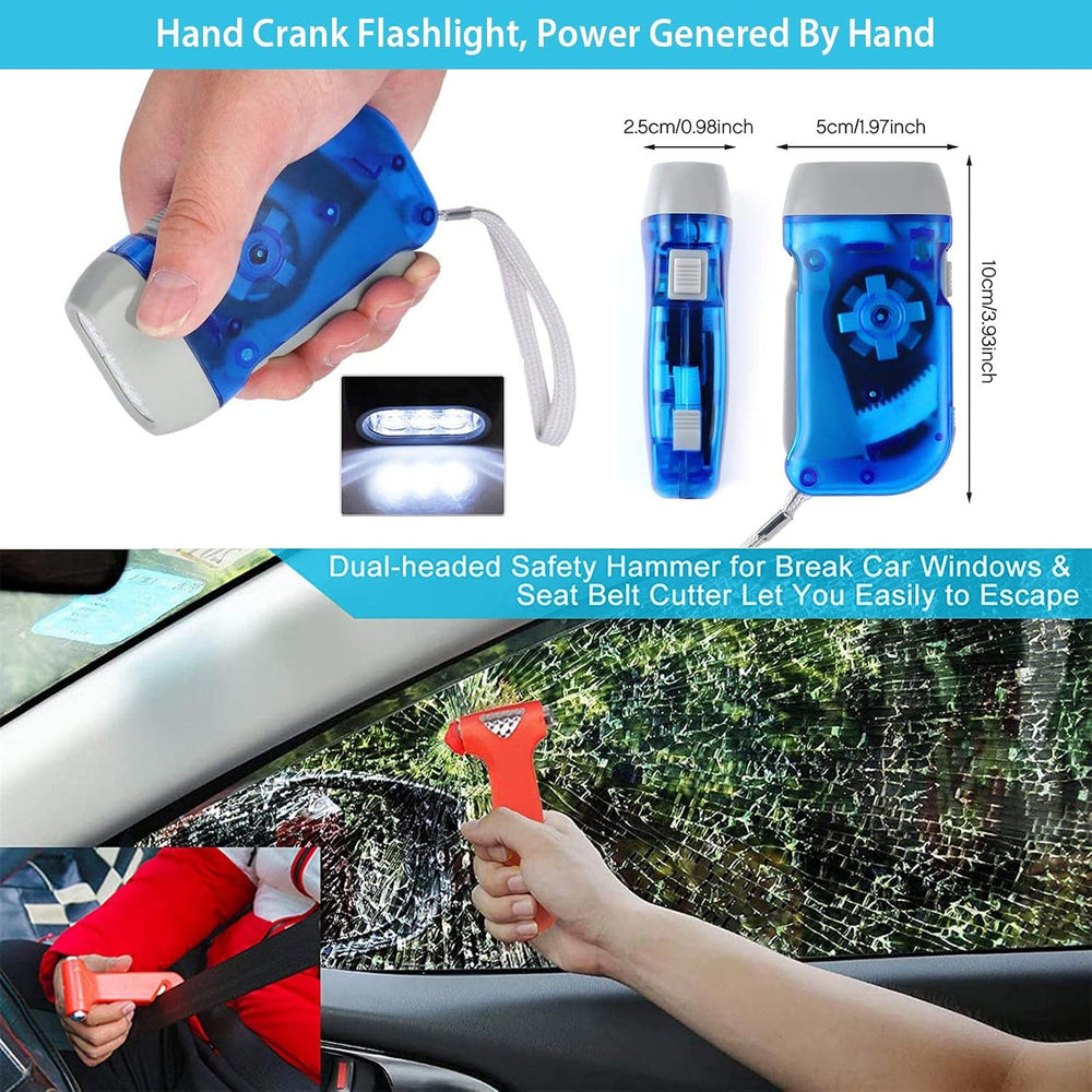 Car Emergency Roadside Tool kit,Road Side Safety Assistance Kit for Women Men...