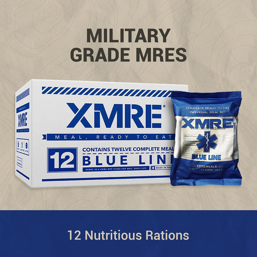XMRE Blue Line MRE Meals Military 2022 Bulk | Military Grade MREs | For Survi...