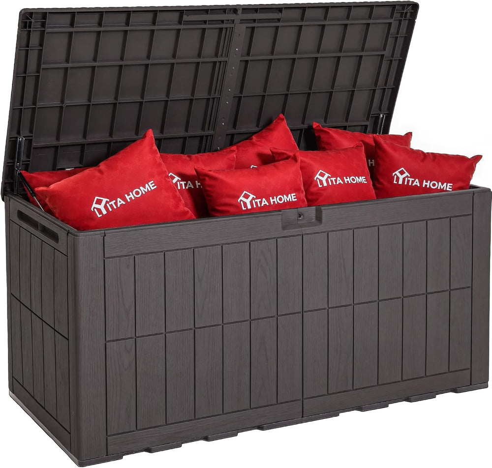 YITAHOME 134 Gallon Large Outdoor Storage Box with Lock
