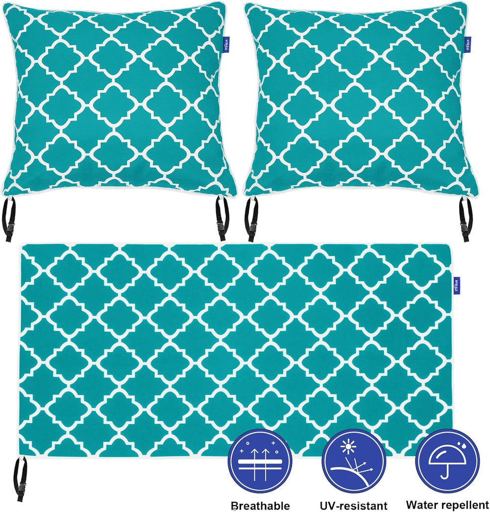 Outdoor Loveseat Cushion Set 46'' x 26'', Outdoor Deep Seat C...