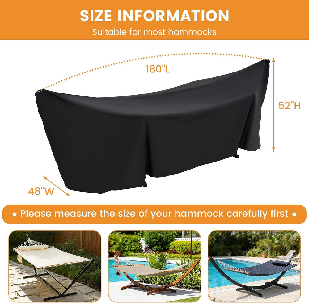 Lazy Daze Oxford Waterproof Hammock and Stand Cover for 13-15 FT Hammock