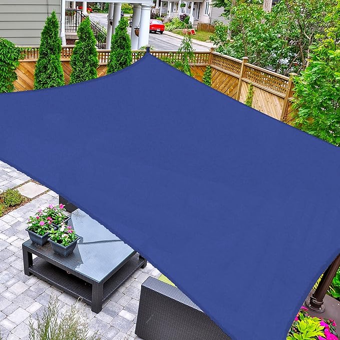 AsterOutdoor Sun Shade Sail Rectangle 16' x 20' UV Block Canopy for P...
