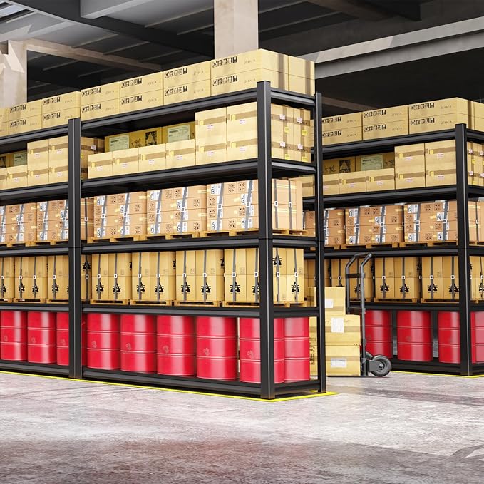 Set of 4 71"H-35"W Garage Shelving-2050LBS 5 Tier Storage Shelves,A...