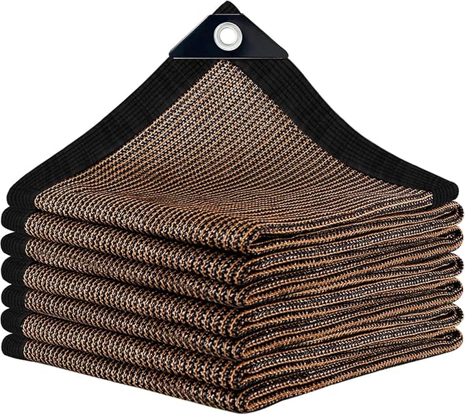 Sun Shade Cloth with Grommets,90% UV Protection Shade Fabric,Pergola Shade Co...