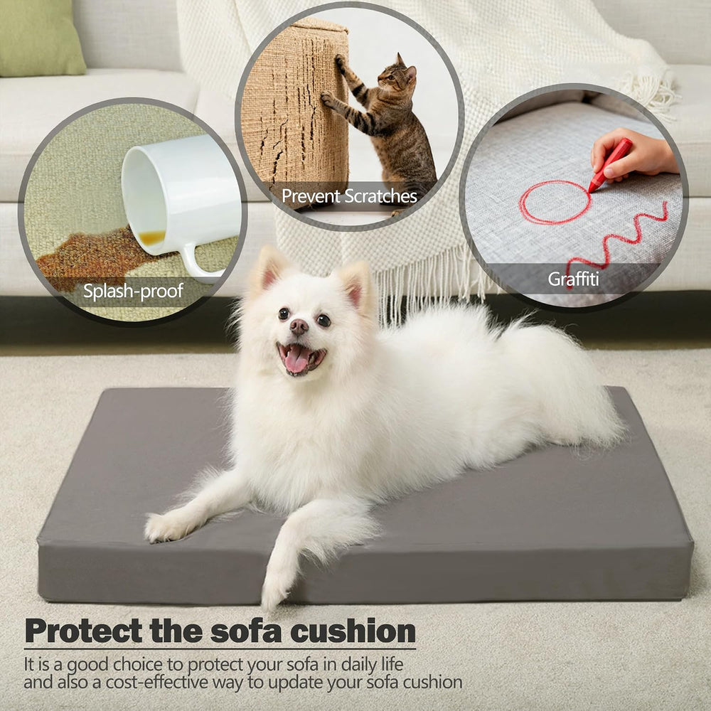 Sqodok Patio Cushion Cover 21x19 inch, 4Pack Sofa Cushion Cover Replacement