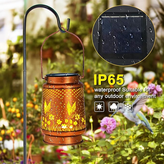 4 Pack Hummingbird Birthday Gifts for Women Mom Grandma Solar Lanterns Outdoo...