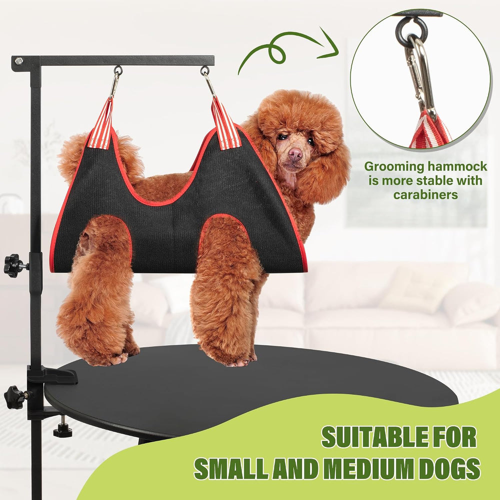 Dog Grooming Arm 35" with Hammock, Haunch Holder for Small Medium Pets