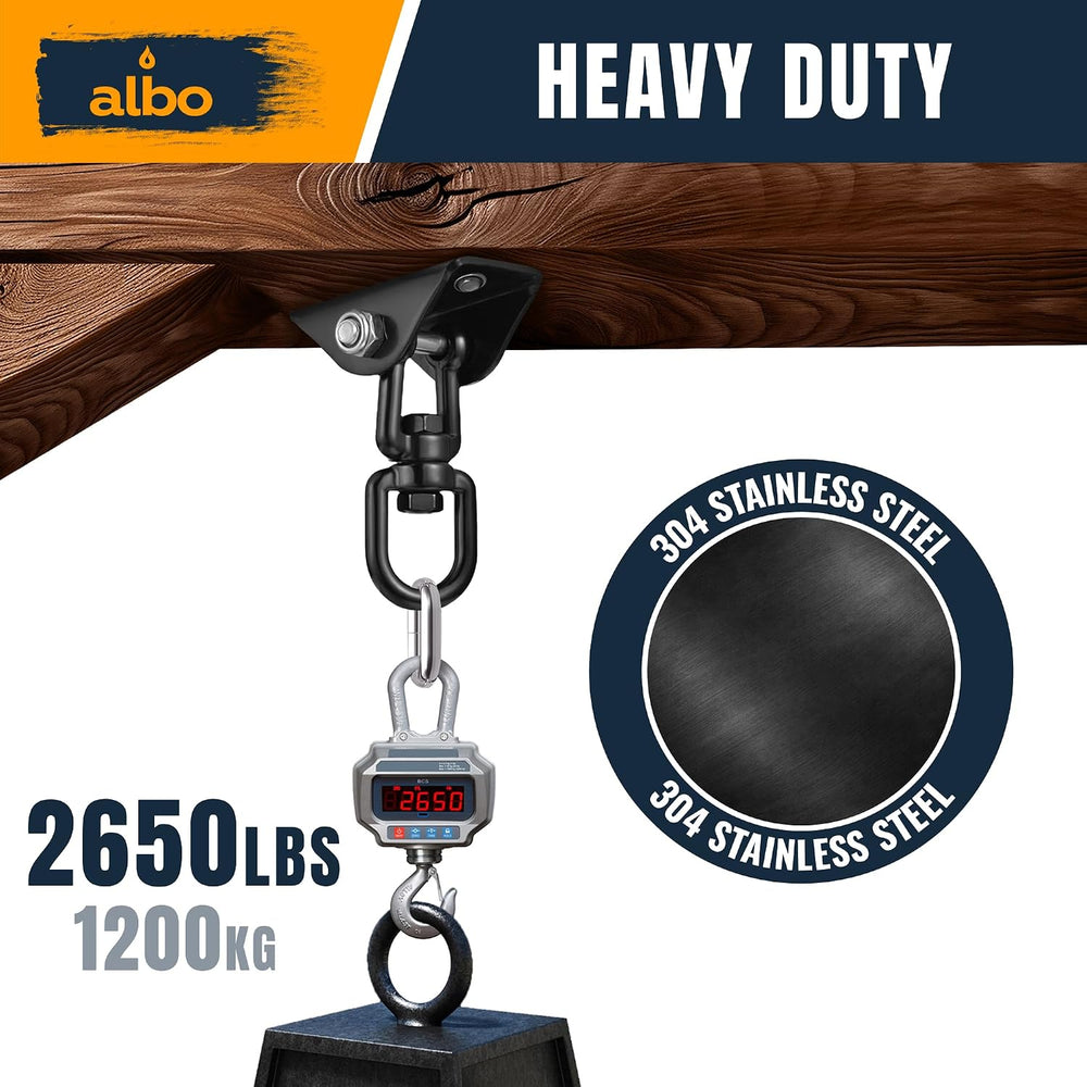 Albo Heavy Duty Swing Hangers 4 Pack, 2650 LBS