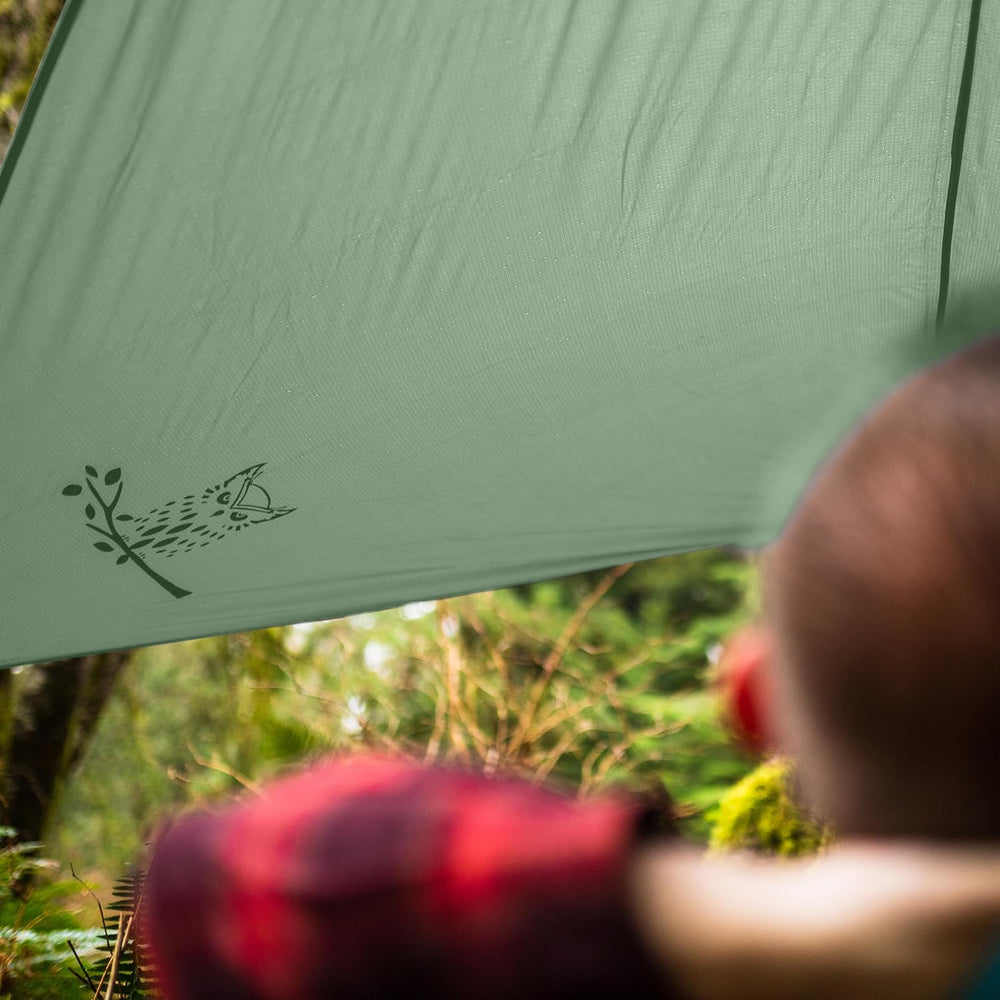 Wise Owl Outfitters Hammock Rain Fly – Waterproof Camping Tarp Cover with Ten...