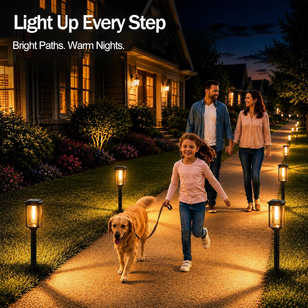 Tenmiro Solar Pathway Lights Outdoor 8 Pack, Bright Solar Garden Lights | IP6...