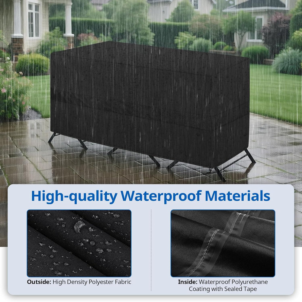 Bistro Set Cover Waterproof, Outdoor Patio 3 Pieces Furniture Set Table and C...