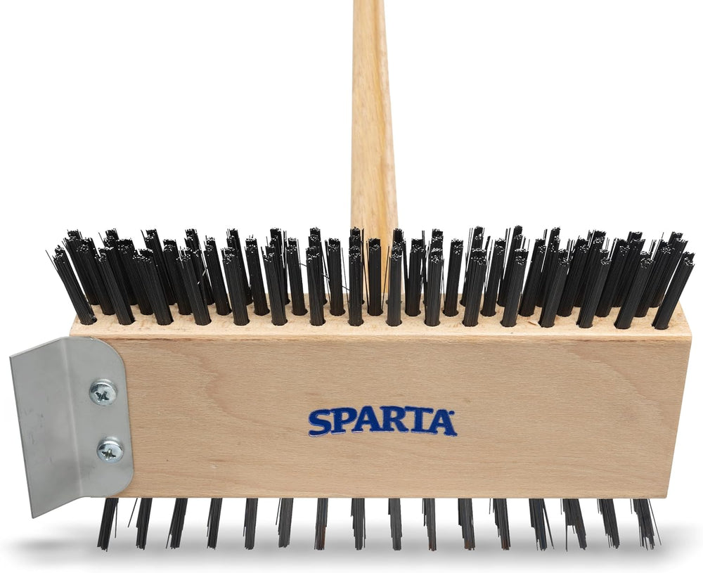 SPARTA 4002600 Stainless Steel Grill Brush, Grill Scraper With Long Handle Fo...