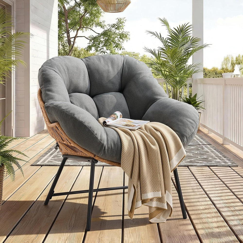 Outdoor Egg Chair, Indoor Lounge Chair for Patio, Bedroom, Living Room, Porch...