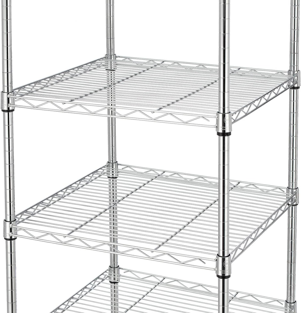 Finnhomy Heavy Duty 5 Tier Wire Shelving Unit, 18x18x59-inches 5 Shelves Stor...