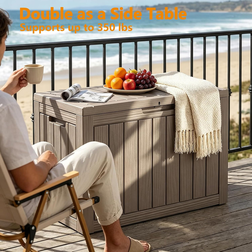 ROJIK Waterproof Deck Box Durable Outdoor Storage Box