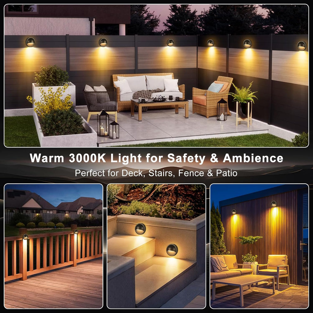 Low Voltage LED Deck Lights Kit with Plug-in Transformer, Dusk-to-Dawn Timer ...