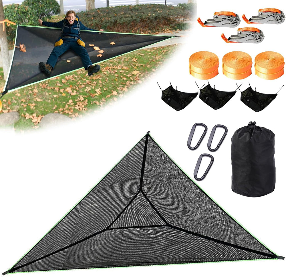 Triangle Hammock 13ft Camping Hammock for Outside Portable Outdoor Travel Mul...