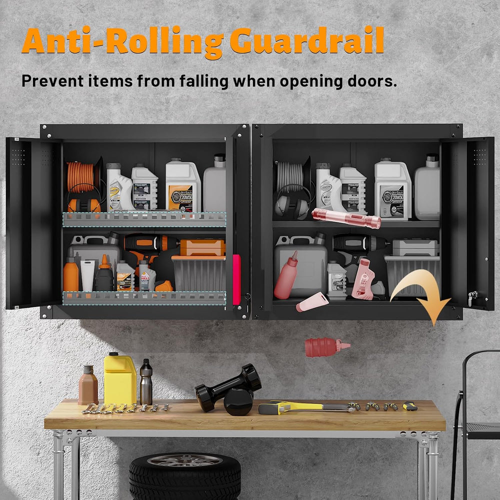 Garage Wall Cabinets,Locking Metal Wall Cabinets for Garage