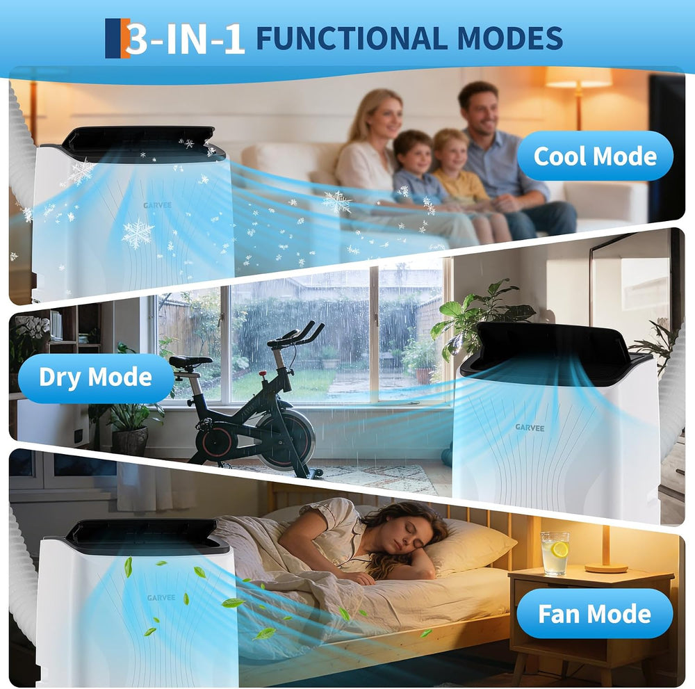 14,000 BTU Portable Air Conditioner, 4-IN-1 Portable AC Unit for Large Rooms ...