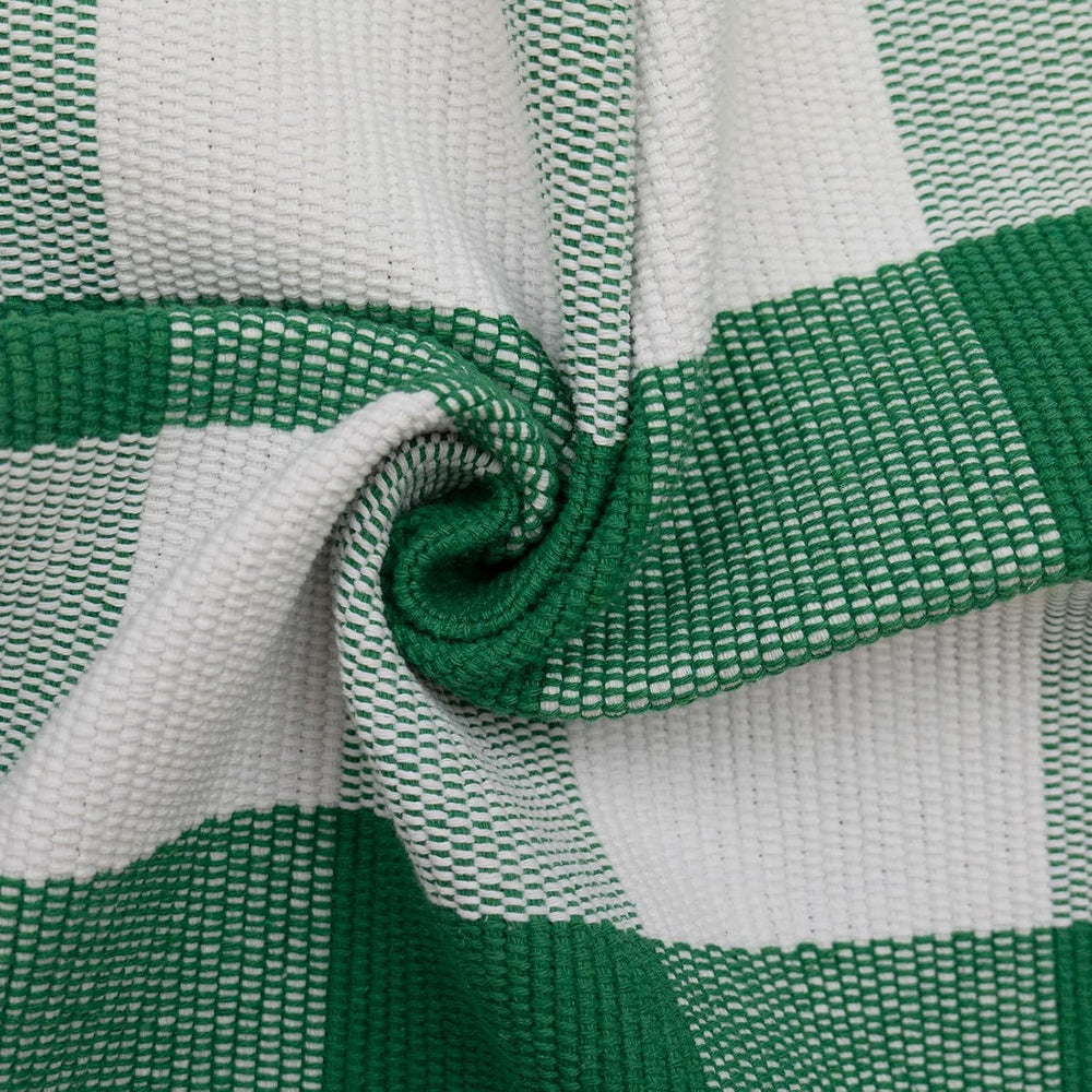 Green and White Buffalo Plaid Outdoor Rug Spring Door Mat Layering Rug Welcom...