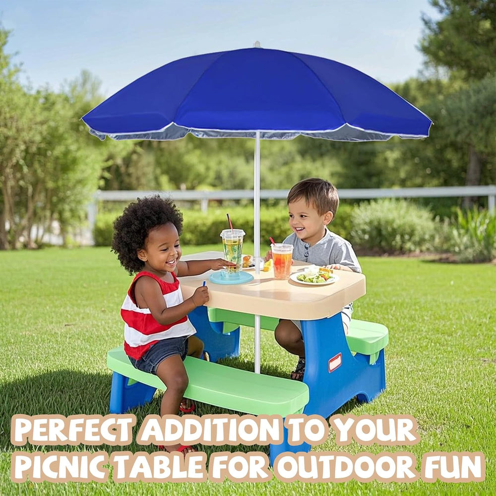 Replacement 70 Inches Umbrella Compatible with Little Tikes Picnic Table, Por...