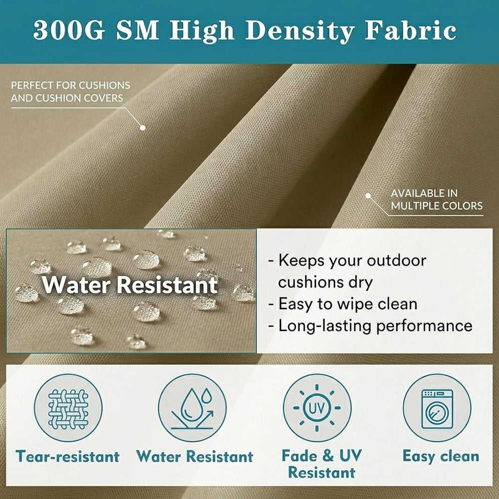 41-inch Outdoor Foam Bench Cushion with Ties