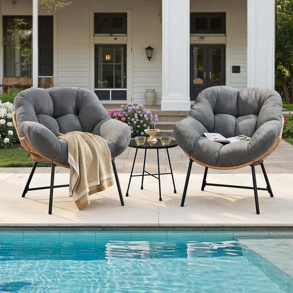 Outdoor Egg Chair, Indoor Lounge Chair for Patio, Bedroom, Living Room, Porch...