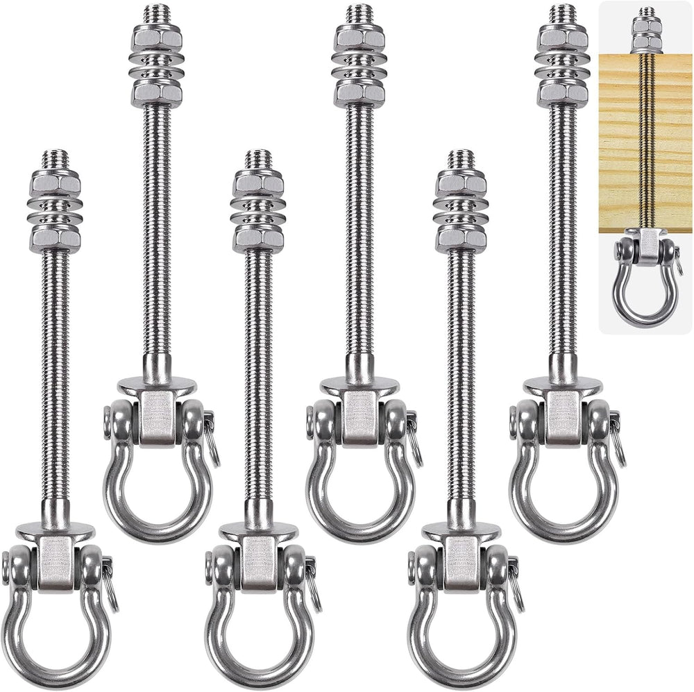 SELEWARE Heavy Duty Swing Hanger, 6 Pack Porch Swing Hardware
