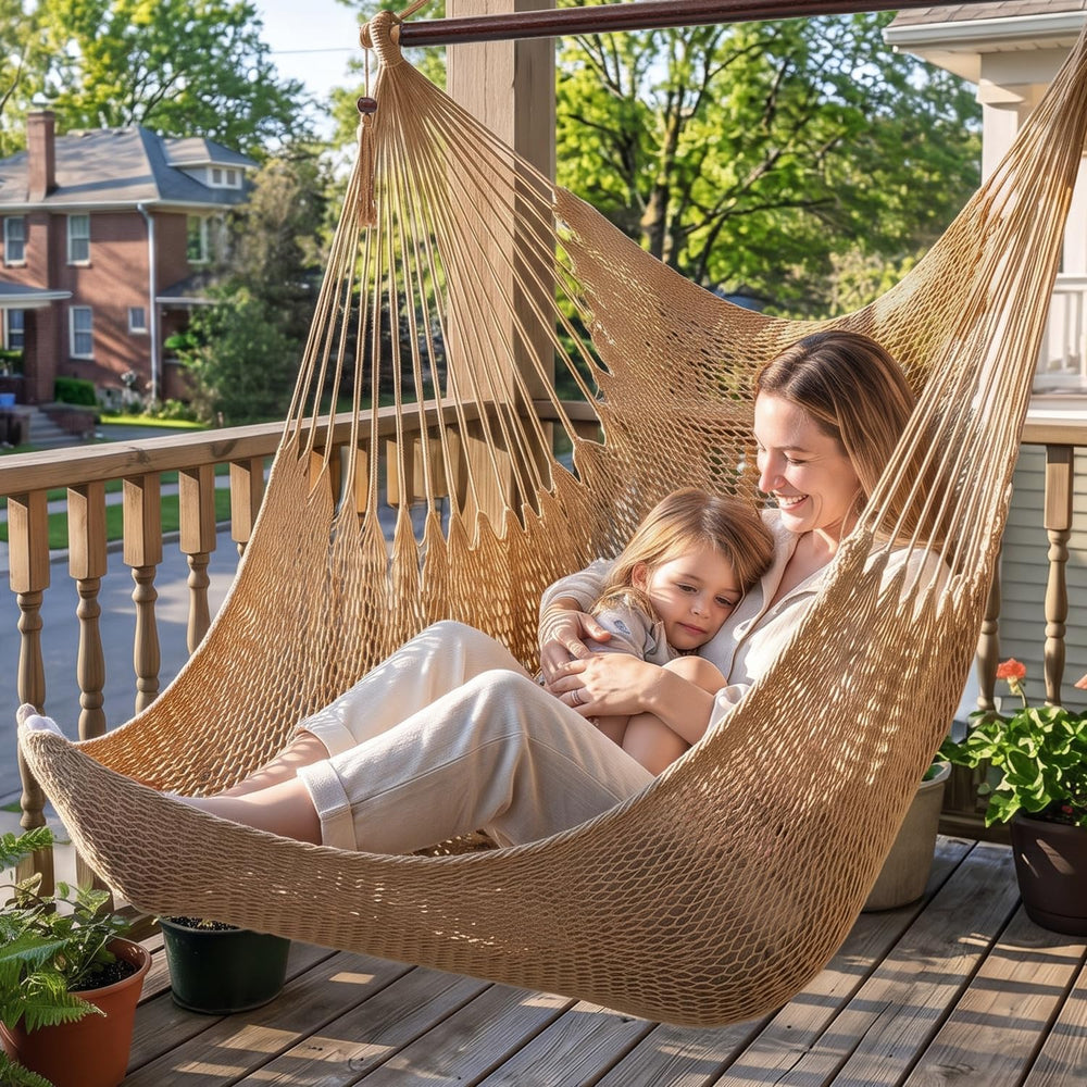 Large Caribbean Hammock Chair, XL Hanging Swing Tree Chair