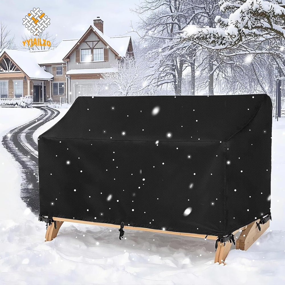2-Person Outdoor Glider Bench Cover Waterproof,Double Patio Gliders Rocking C...