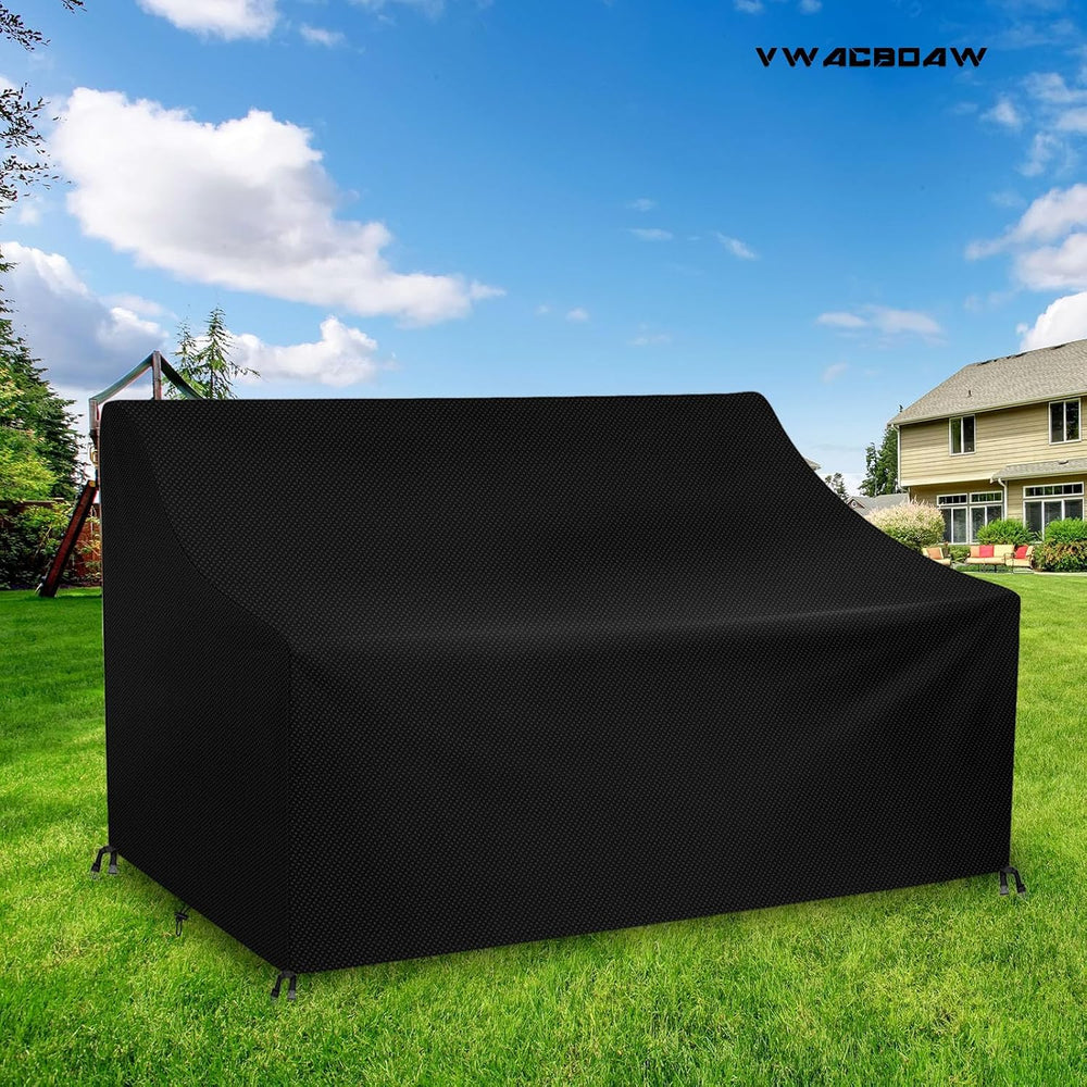 Outdoor Glider Bench Cover with Buckle, Waterproof 2-Person Patio Rocking Cha...