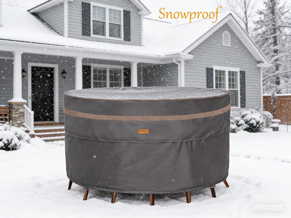 Round Patio Table Cover Outdoor Furniture Waterproof 76inch