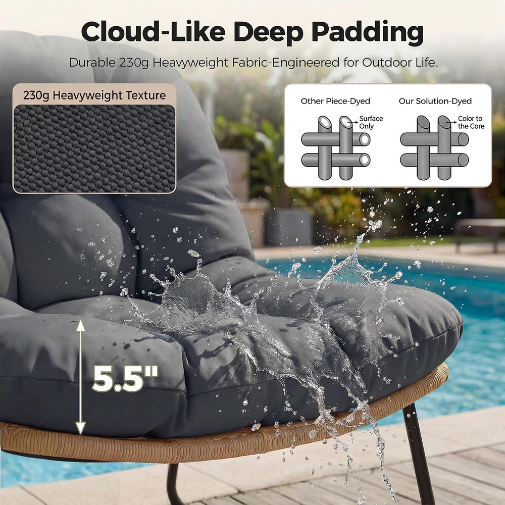 RADIATA Patio Love Seat, 2 Seat Patio Furniture Loveseat with Thick Cushion